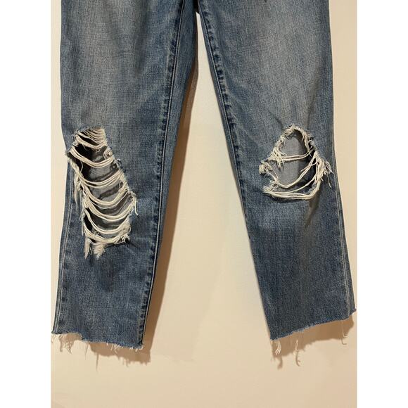 Pistola Presley High Rise Vintage '90s Roller Ripped Jeans Size 24 Del Mar EUC - Picture 5 of 10